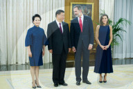 Spanish Royals attend Dinner with Chinese President, Madrid, Spain - 27 Nov 2018