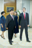 Spanish Royals attend Dinner with Chinese President, Madrid, Spain - 27 Nov 2018