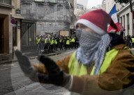FEATURE - Frankreich: Proteste der 'Gilets Jaunes' in Paris