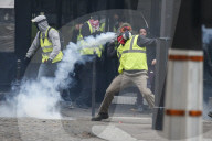 FEATURE - Frankreich: Proteste der 'Gilets Jaunes' in Paris