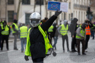 FEATURE - Frankreich: Proteste der 'Gilets Jaunes' in Paris