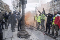 FEATURE - Frankreich: Proteste der 'Gilets Jaunes' in Paris