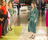 PEOPLE - Königin Letizia stylish in Grün am AFAMMER Kongress in Madrid