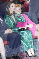 PEOPLE - Königin Letizia stylish in Grün am AFAMMER Kongress in Madrid