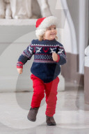 EXKLUSIV - In Weihnachtlicher Stimmung: Carl Philip mit seinem Sohn Alexander im Palast in Stockholm