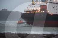 NEWS - Russisches Containerschiff sitzt vor Cornwall auf Grund
