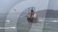 NEWS - Russisches Containerschiff sitzt vor Cornwall auf Grund