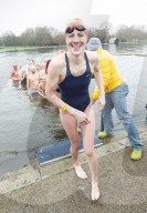 FEATURE - Schwimmen in eisigen Temperaturen im Serpentine Club im Hyde Park
