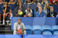 PEOPLE - Hopeman Cup: Roger Federer in der Zuschauer Box
