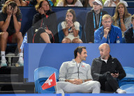 PEOPLE - Hopeman Cup: Roger Federer in der Zuschauer Box