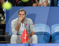 PEOPLE - Hopeman Cup: Roger Federer in der Zuschauer Box