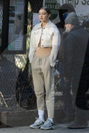 PEOPLE - Gigi Hadid posiert bei einem Fotoshooting in New York