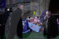 NEWS - Brexit: Demonstranten vor dem Parlament mit Brexit-Abstimmung zufrieden