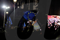 NEWS - Brexit: Demonstranten vor dem Parlament mit Brexit-Abstimmung zufrieden