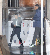 PEOPLE - Kourtney Kardashian und Justin Bieber verlassen die Kirche in Hollywood