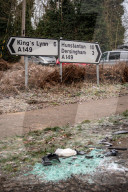 PEOPLE - Prinz Philip: Die Unfallstelle bei Sandringham 