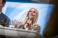PEOPLE - Toni Garrn bei einer Diskussion zum Thema Kinderarbeit auf der Internationalen Grünen Woche in Berlin 