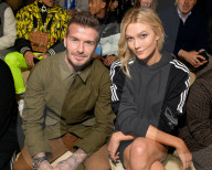 PEOPLE - David Beckham und Karlie Kloss bei derAdidas Modenschau in Paris