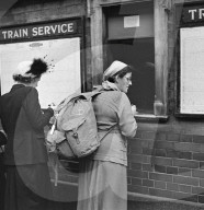 RETRO - Victoria Station in London 1951