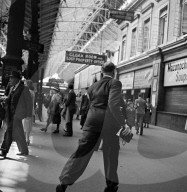 RETRO - Victoria Station in London 1951