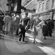 RETRO - Victoria Station in London 1951