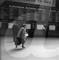 RETRO - Victoria Station in London 1951