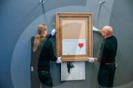 PEOPLE - Das geschredderte Banksy Bild kommt mit neuem Namen ins Museum Frieder Burda in Baden-Baden