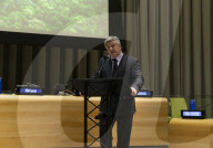 PEOPLE - Alec Baldwin und Hilaria Baldwin sprechen vor den Vereinten Nationen