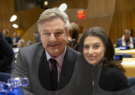 PEOPLE - Alec Baldwin und Hilaria Baldwin sprechen vor den Vereinten Nationen