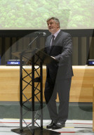 PEOPLE - Alec Baldwin und Hilaria Baldwin sprechen vor den Vereinten Nationen