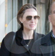 EXKLUSIV - Angelina bummelt mit den Klein Vivienne in Larchmont