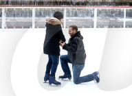 FEATURE - Zum Valentinstag gab es einen Hochzeitsantrag am Rockefeller Center 