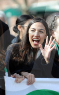 AOC comes to Queens for St Pat's for All