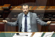 NEWS - Rom: Matteo Salvini gestikuliert im Parlament
