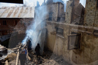 NEWS - Indien: Zerstörungen nach Kämpfen in Pulwama im Kaschmir