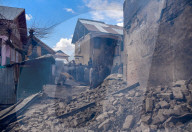 NEWS - Indien: Zerstörungen nach Kämpfen in Pulwama im Kaschmir