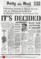 NEWS - Brexit:  Erstes britisches Europa-Referendum 1975