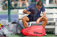 NEWS - Tennis: Roger Federer beim Trining in Indian Wells
