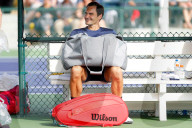 NEWS - Tennis: Roger Federer beim Trining in Indian Wells