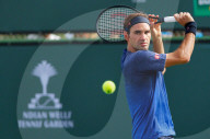 NEWS - Tennis: Roger Federer beim Trining in Indian Wells