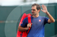 NEWS - Tennis: Roger Federer beim Trining in Indian Wells