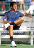 NEWS - Tennis: Roger Federer beim Trining in Indian Wells