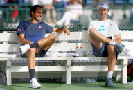 NEWS - Tennis: Roger Federer beim Trining in Indian Wells