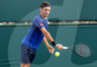 NEWS - Tennis: Roger Federer beim Trining in Indian Wells