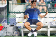 NEWS - Tennis: Roger Federer beim Trining in Indian Wells