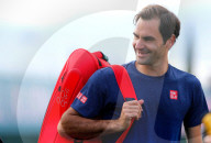 NEWS - Tennis: Roger Federer beim Trining in Indian Wells