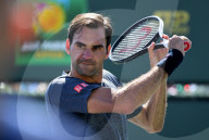 NEWS - Tennis: Roger Federer beim Trining in Indian Wells
