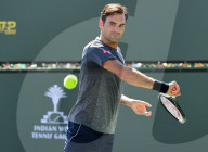 NEWS - Tennis: Roger Federer beim Trining in Indian Wells