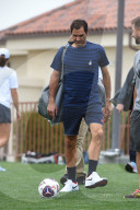 NEWS - Tennis: Roger Federer beim Trining in Indian Wells