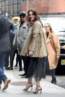 PEOPLE - Keira Knigthley im Leoparden-Mantel in NYC